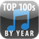 【Top 100s by Year】洋楽のヒット曲ベスト１００が年代別で聴けるアプリ。