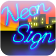 【NeonSign】ピカピカ光るネオンサインが再現されたアプリ。100種類以上の中からネオンサインを選べて手描きもできる♪