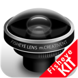 【魚眼レンズ キット】これは面白い♪ リアルタイムで「魚眼レンズ」をつけているような写真が撮影できるアプリ。