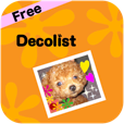 【DecolistFree – デコリスト(無料版)】無料で機能充実♪ 写真を可愛くデコれるアプリ。