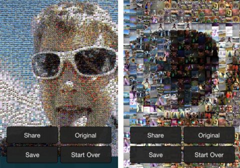 Photo Mosaica 圧巻 手持ちの写真からモザイク画を生成するアプリ