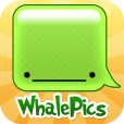 【I’m Whale】メッセージなどで活用できる新しいタイプの顔文字集アプリ。