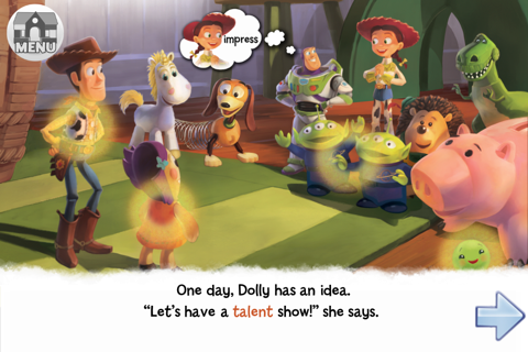 Toy Story Showtime キャラクター達が動く トイ ストーリーの楽しい英語絵本アプリ
