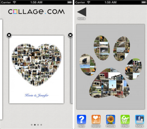 Collage Com 種類豊富で楽しい 写真を組み合わせて色々な形にできるコラージュ作成アプリ
